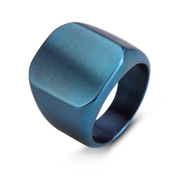 Fabrik direkt produzieren Rohlinge Neueste vergoldete Fingerring Designs Mode Siegel Silber Edelstahl Herren ring