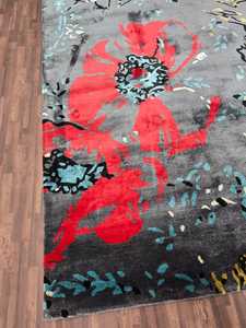 พรมผ้าไหมทอแบบเรียบทำมือคุณภาพสูงพรมแต่งเป็นกระจุกหลากสีสดใสลายแอบสแตรกต์ผ้าฝ้ายสำหรับออกกำลังกายพรมปิกนิก - Product Image 3