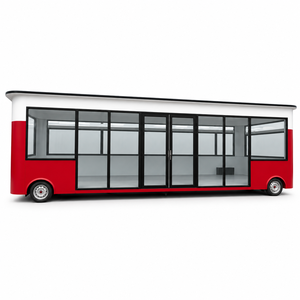 Remorque alimentaire mobile sur mesure de grande taille avec fenêtres panoramiques en verre, kiosque commercial polyvalent pour café et commerce de détail - Product Image 6