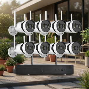 Système de caméra de sécurité domestique AHD CMOS 2MP 4CH avec vision nocturne, stockage cloud, <span class=keywords><strong>surveillance</strong></span> intérieure/extérieure - Product Image 3