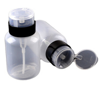 Distributeur de pompe liquide d'acétone rose de 150ml pour vernis à ongles et démaquillant bouteille de distributeur de pompe à poussoir