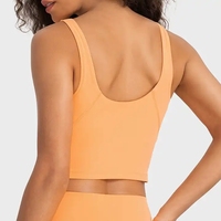 2-in-1 Dames Softness Align Yoga High Impact Push-up Tanktop Schokbestendige Fitness Yoga Croptop