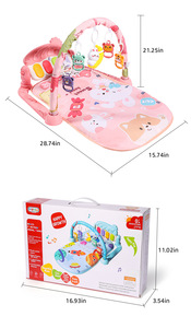 Tappetino da Gioco per Neonati con Pianoforte <span class=keywords><strong>Rosa</strong></span>, Tappeto Musicale Interattivo per Neonati e Bambini - Product Image 5