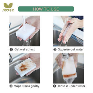 Topeco – éponge en mélamine 2022, produits de maison, matériaux de nettoyage, cuisine, Nano éponge magique <span class=keywords><strong>Miracle</strong></span>, gomme - Product Image 4