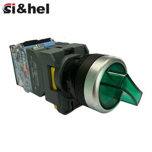LA38 <span class=keywords><strong>12V</strong></span> verde iluminado interruptor de botón electrónico Selector 10A 220V electrodomésticos plástico encendido/apagado con perilla plana - Product Image 1