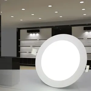 Ultra fino Habitação Integrada Shopping Mall Restaurante Escritório 3 4 6 9 12 15 18 24 W LED Painel de Luz