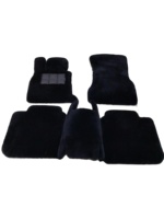 Tapis de sol de voiture en laine australienne de luxe sur mesure 35 mm pour BMW 740i G80 2023, ajustement précis 1:1, robustes, antidérapants, directement de l'usine