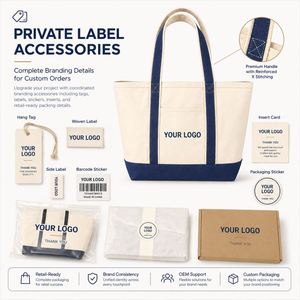 Sac fourre-tout en toile robuste avec logo personnalisé et points de renforcement pour le marché européen, idéal pour les événements promotionnels - Product Image 6