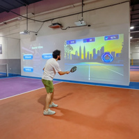 Simulador de Pickleball AR Multijugador, Juego de Proyección Interactiva para Interiores con Estadísticas de Datos para Instalaciones Deportivas Comerciales