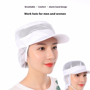 Gorro de Trabajo Casual de Malla Transpirable con Protección para el Cuello, Antipolvo, Sanitario, para Taller, Cocina, Laboratorio, Ciclismo y <span class=keywords><strong>Pesca</strong></span> - Product Image 5