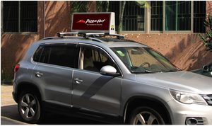 צבע מלא עמיד למים חיצונית הוביל להציג בקלות התקנה מסך פרסום מונית העליון עבור קידום מסחרי - Product Image 5