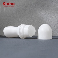 Forme de taille en forme de taille 50ml PP Roller Bottle Roll-on Bottle for Essential Oil Body Oil Antiperspirant Deodorant Container