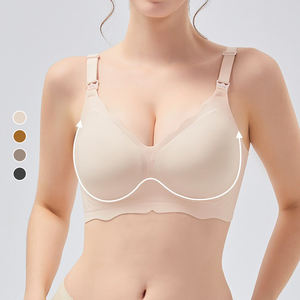 <span class=keywords><strong>Sujetador</strong></span> de <span class=keywords><strong>lactancia</strong></span> sin costuras fino para mujer <span class=keywords><strong>Sujetador</strong></span> push-up posparto para mujer - Product Image 3