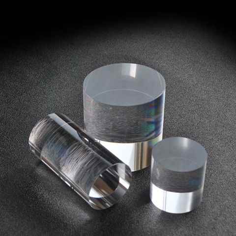 Custom Clear Round Block Solid Acrylic Display Riser