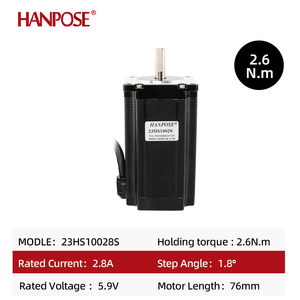 23HS10028 2.8A 260N.CM Motor Stepper Besar 100mm Panjang untuk CNC, Lampu Panggung, Pengiriman Gratis untuk Instrumen Gambar, Motor Nema23 - Product Image 2