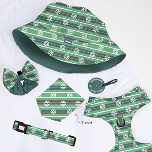 Tendencia 2023, venta de accesorios para perros, conjunto de personas y mascotas, sombrero de cubo y arnés para mascotas, collar, correa, camiseta a juego - Product Image 3