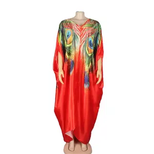 Neue Erwachsene Afrikanische Maxi kleider Für Frau Abaya Dubai Rayon Ghana Afrikanisches Kleid Designs Kanga Kleidung Damen kleider Afrikanisch