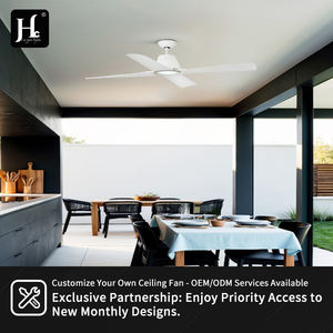 Ventilador de Techo de Bajo Consumo, Decorativo, con Motor de CC, Aspas de ABS, Alta Velocidad, con Control Remoto - Product Image 6