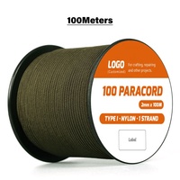 Corde de Parachute solide, couleur personnalisée, 1 brin, 100lb, Nylon de survie, 2mm, paracorde