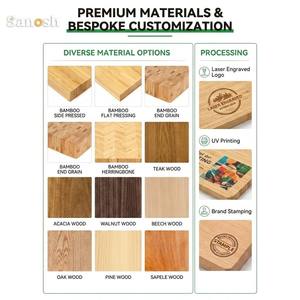 Planche à découper en acacia SANOSH personnalisée pour fromages <span class=keywords><strong>et</strong></span> charcuteries avec ensemble de couteaux en acier inoxydable, planche à charcuterie <span class=keywords><strong>magnétique</strong></span> pour la maison <span class=keywords><strong>et</strong></span> l'hôtel - Product Image 4