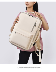 Mochila de moda para hombre con sensación de gama alta, mochila para mujer de gran capacidad, bolsa impermeable para ordenador - Product Image 6