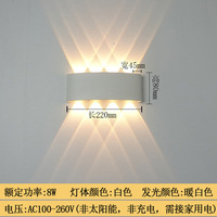 Applique murale LED carrée étanche IP65 avec diffuseur en polycarbonate - Éclairage haut/bas 3000K, construction en aluminium durable pour extérieur