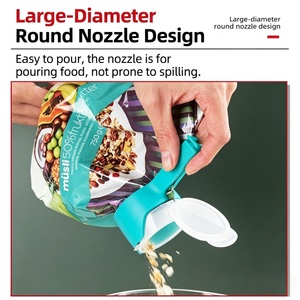 Offerta Speciale: 4 Confezioni <span class=keywords><strong>di</strong></span> Clip Sigillanti per Alimenti - Chiusure Ermetiche per Sacchetti <span class=keywords><strong>di</strong></span> Caffè, Cereali e Snack, Organizzatore per Cucina - Product Image 2