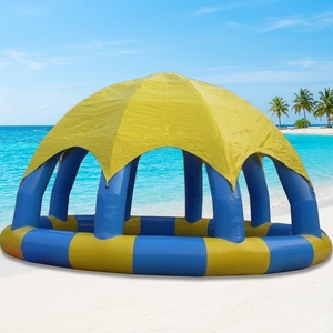 WINSUN dôme de <span class=keywords><strong>piscine</strong></span> rond gonflable multicolore avec couverture de tente, <span class=keywords><strong>piscine</strong></span> bon marché avec tente de soleil - Product Image 1