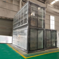 Mini maison préfabriquée en conteneur pliable de couleur personnalisée avec structure légère en acier maison portable préfabriquée à vendre