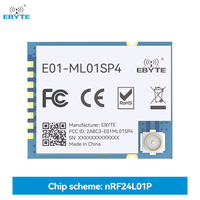Module émetteur audio sans fil Ebyte E01-ML01SP4 CE&RoHs E01-ML01SP4 100mW 2000m NRF24L01+pa+lna 2.4ghz