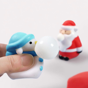Hot Selling Christmas Santa Claus Squishy Toys Christmas Stress Relief Toys <b>Squeeze</b> <b>Ball</b> Sensory Toys - Product Image 1