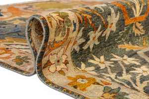 Natural Wool and Silk Tibetan Carpet Hand Knotted Handmade Luxury Rug for High End Home Decoration Hotel Interiors and Designer - Product Image 3