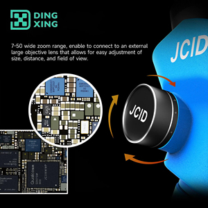 JCID-M3750A電子三眼実体顕微鏡、16MP HD Wi-Fiカメラ搭載、携帯電話PCBはんだ付け溶接合金メンテナンスパッド用 - Product Image 4