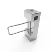 Torniquete Inteligente de Acero Inoxidable con Reconocimiento Facial y RFID, Barrera de Control de Acceso Automática Anti-Embutidos para Oficina