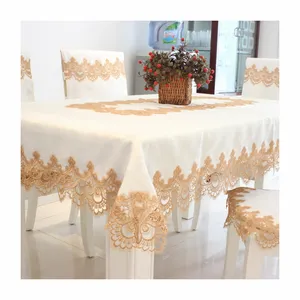 欧洲面料桌布，花边桌布批发长方形咖啡桌桌布/