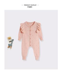 Monos de bebé para primavera y otoño, suéteres de punto para niñas, peleles infantiles, ropa para gatear, ropa para exterior - Product Image 4