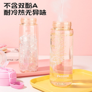 Double Drink Ppsu Water Bottle Large Capacity Portable Outdoor Sports Cup With Straw And Direct Drinking Mouth Summer Use - Product Image 2