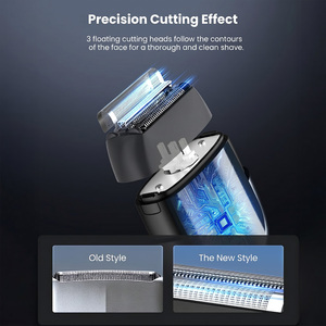 เครื่องโกนหนวดไฟฟ้าแบบพกพา IPX6 กันน้ำ ชาร์จไฟได้ ไร้สาย เครื่องโกนหนวดขนาดเล็กแบบพกพาสำหรับผู้ชาย - Product Image 6