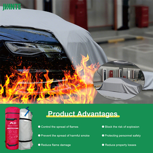 Manta Ignífuga Industrial para Autos en Estacionamientos Subterráneos y Gasolineras, 6x8m, Grande, 1000 Unidades ℃   Cubierta Resistente a Altas Temperaturas - Product Image 5