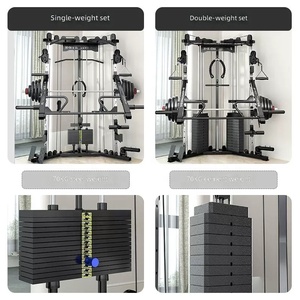 Máquina Multifuncional de <span class=keywords><strong>Gimnasio</strong></span> en <span class=keywords><strong>Casa</strong></span> con Cable Cruzado y Soporte para Sentadillas, para Polea Alta, Remo Bajo, Ejercicios de Pecho y Entrenamiento de Cuerpo Completo - Product Image 3