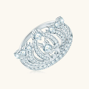Anillo Clásico de Compromiso con Corona y Zirconia Redonda Incrustada para Dama, Número 15, con Zirconia Cúbica de 3.0mm, para el Doble Once - Product Image 6