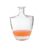 Bouteille en verre vide Offre Spéciale pour liqueur flacon de hanche verre plat infusion froide café jus verre bouteille de vin