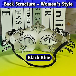 <span class=keywords><strong>Masque</strong></span> <span class=keywords><strong>de</strong></span> mascarade pour couples, ensemble <span class=keywords><strong>de</strong></span> masques <span class=keywords><strong>de</strong></span> fête, <span class=keywords><strong>masque</strong></span> vénitien en ABS avec strass brillants pour bal, Halloween et mariage - Product Image 2