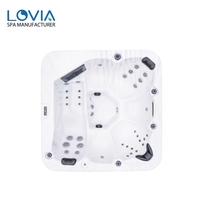 Jets de massage de luxe Baignoire spa à remous 1 ~ 5 personnes Spa extérieur moderne Jacuzzier Spa avec Balboa Gecko JOYONWAY