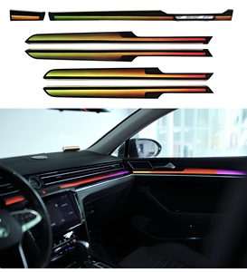 ไฟตกแต่งภายในรถยนต์แบบไดนามิก สไตล์แสงและเงา สำหรับรถยนต์ Volkswagen <span class=keywords><strong>VW</strong></span> Passat B8 ปี 2017-2023 รุ่น B8 4D พร้อมทวีตเตอร์ ไฟ LED อุปกรณ์ตกแต่งภายใน - Product Image 1
