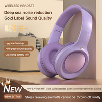 Headphone Nirkabel Lipat Retro Over-Ear Tahan Air Headset Gaming Latensi Rendah Suara Hi-Fi Daya Tahan Baterai Lama Ponsel