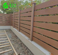 Panneau de clôture WPC à vue ouverte, hauteur 1,2 m, pour extérieur, jardin, cour, patio, villa, pelouse, aménagement paysager résidentiel