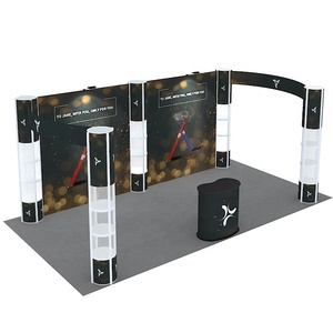 Portable Folding Spiral <strong>Twister</strong> <strong>Tower</strong> 10x20 Aluminum Modular Advertising Promotion <strong>Display</strong> Exhibition Tradeshow Booth - Product Image 2