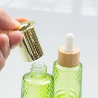 Bouteille compte-gouttes en verre personnalisée avec logo imprimé, forme conique, couleur, 30 ml, 50 ml, 100 ml, pour soins de la peau, huile essentielle, sérum pour les yeux et le visage, emballage cosmétique