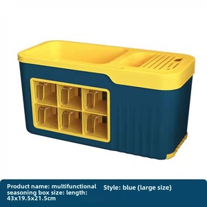 Multi-Functional <b>Kitchen</b> <b>Storage</b> Rack Modern Plastic Floor Spice Organizer Knife Holder Oil Salt Sauce Vinegar <b>Storage</b> Rack - Product Image 5